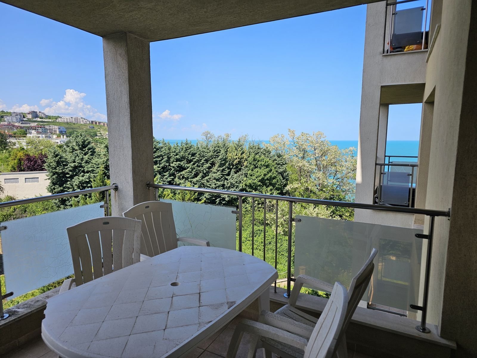 Apartment mit einem Schlafzimmer in der Anlage Byala Beach Resort erste Meereslinie Byala Bulgarien