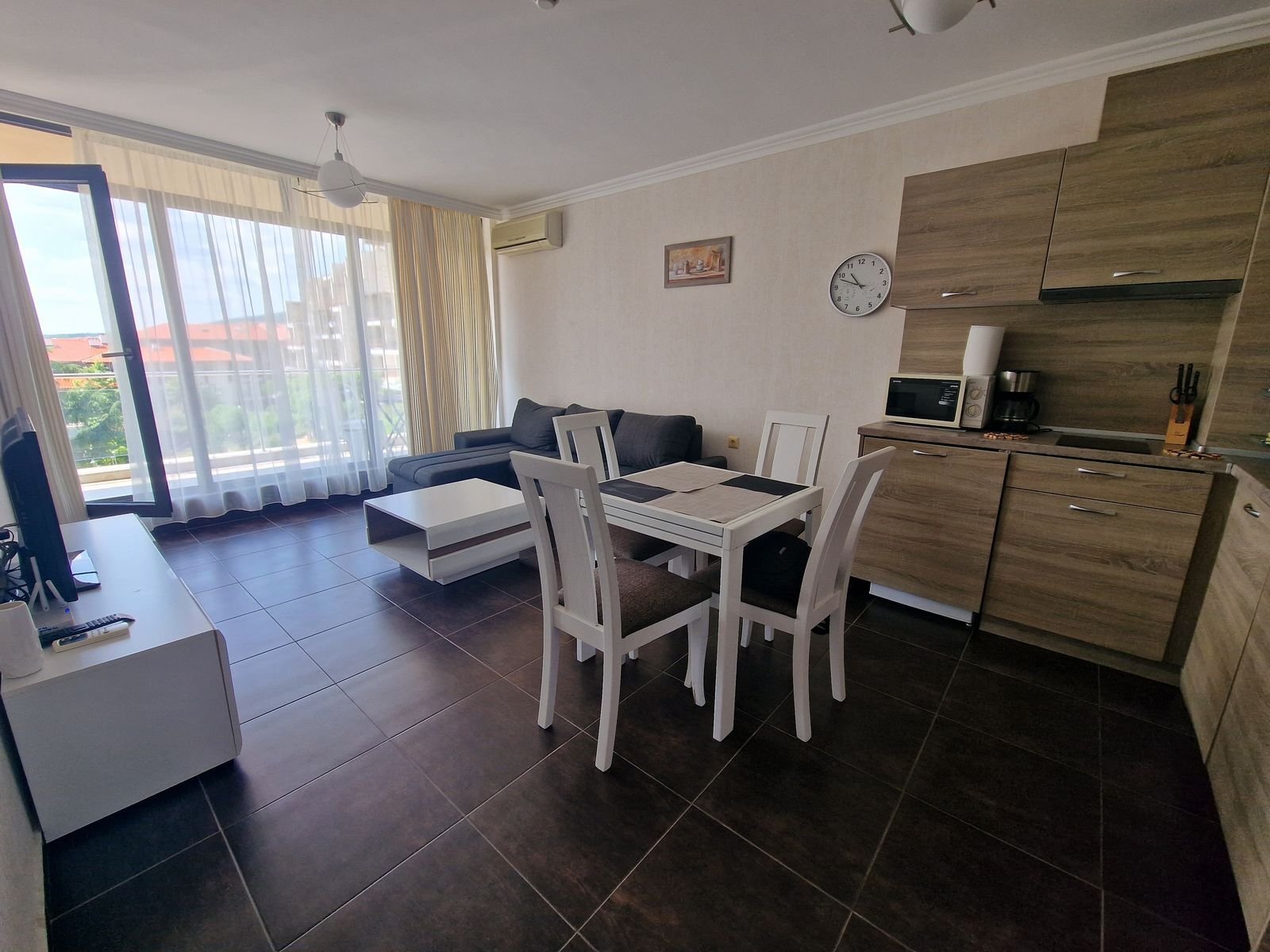 Apartment mit einem Schlafzimmer und Meerblick in der Anlage Dolce Vita 2 Sveti Vlas Bulgarien