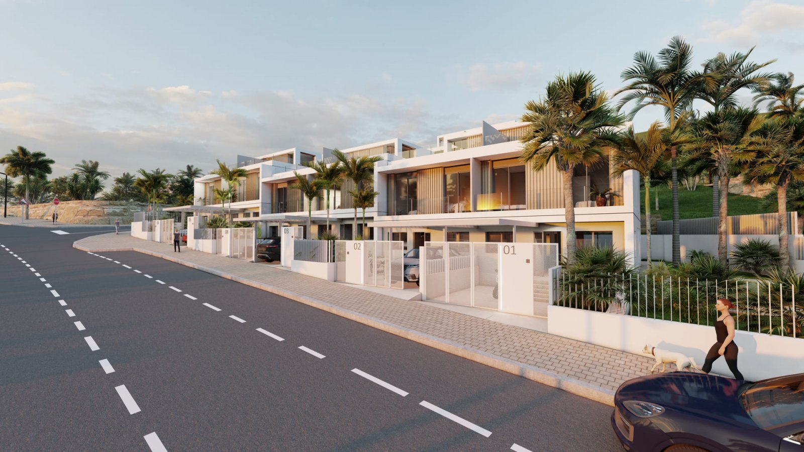Modernes Stadthaus mit Meerblick, La Gaspara, Estepona