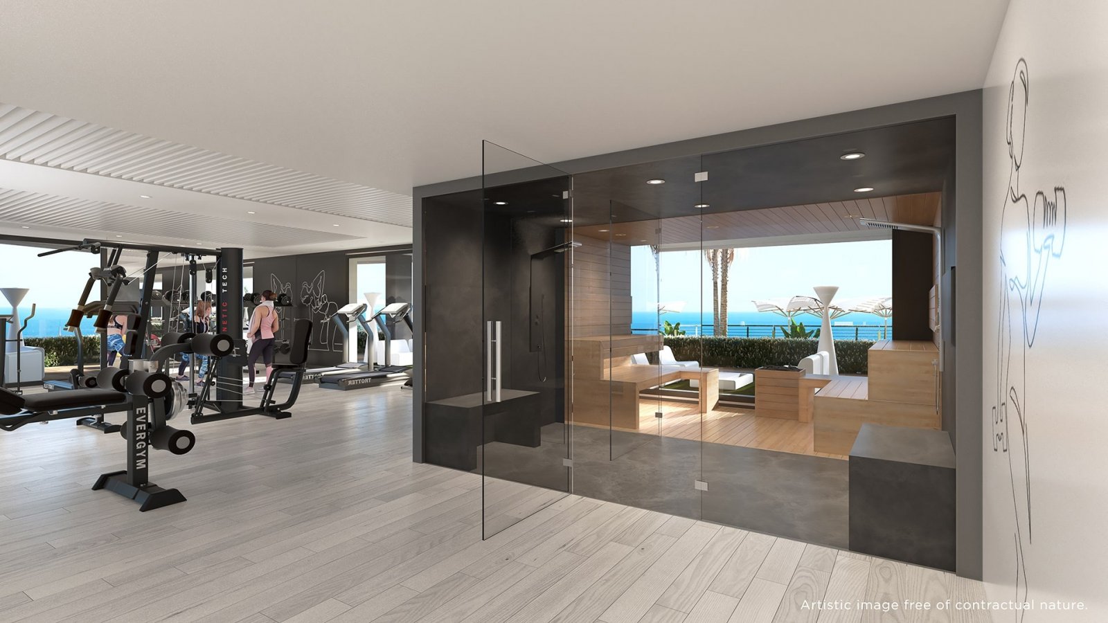 Elegantes Apartment mit Meerblick, La Manga