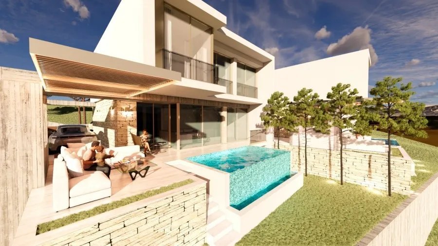 Tsada: Freistehende Villa in Tsada, Paphos 