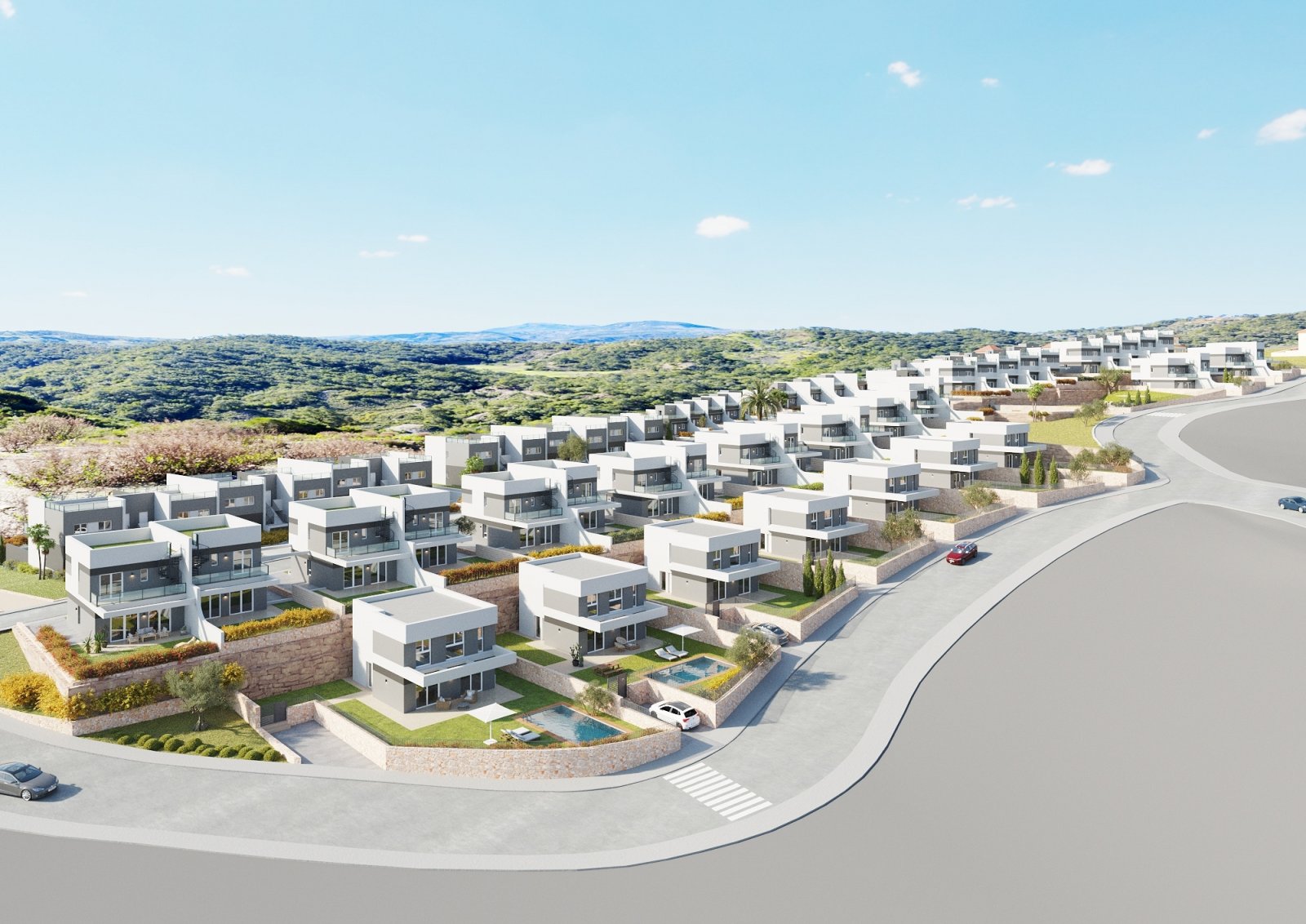 Luxuriöse Stadthäuser und Villen im Wohnprojekt Balcón de Finestrat, Alicante