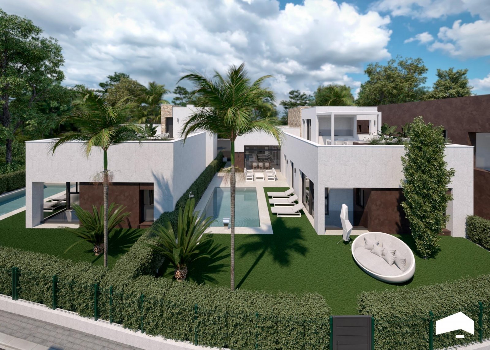 Luxuriöse Villen mit Pool und privatem Solarium in einer geschlossenen Ferienanlage am Mar Menor, Torre Pacheco