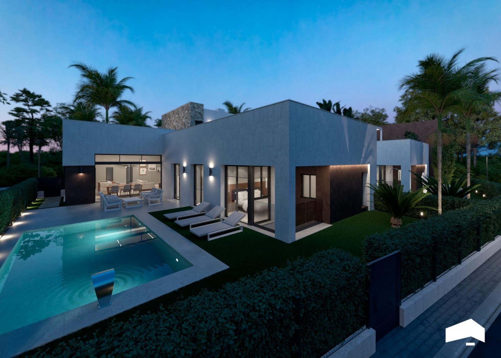 Luxuriöse Villen mit Pool und privatem Solarium in einer geschlossenen Ferienanlage am Mar Menor, Torre Pacheco