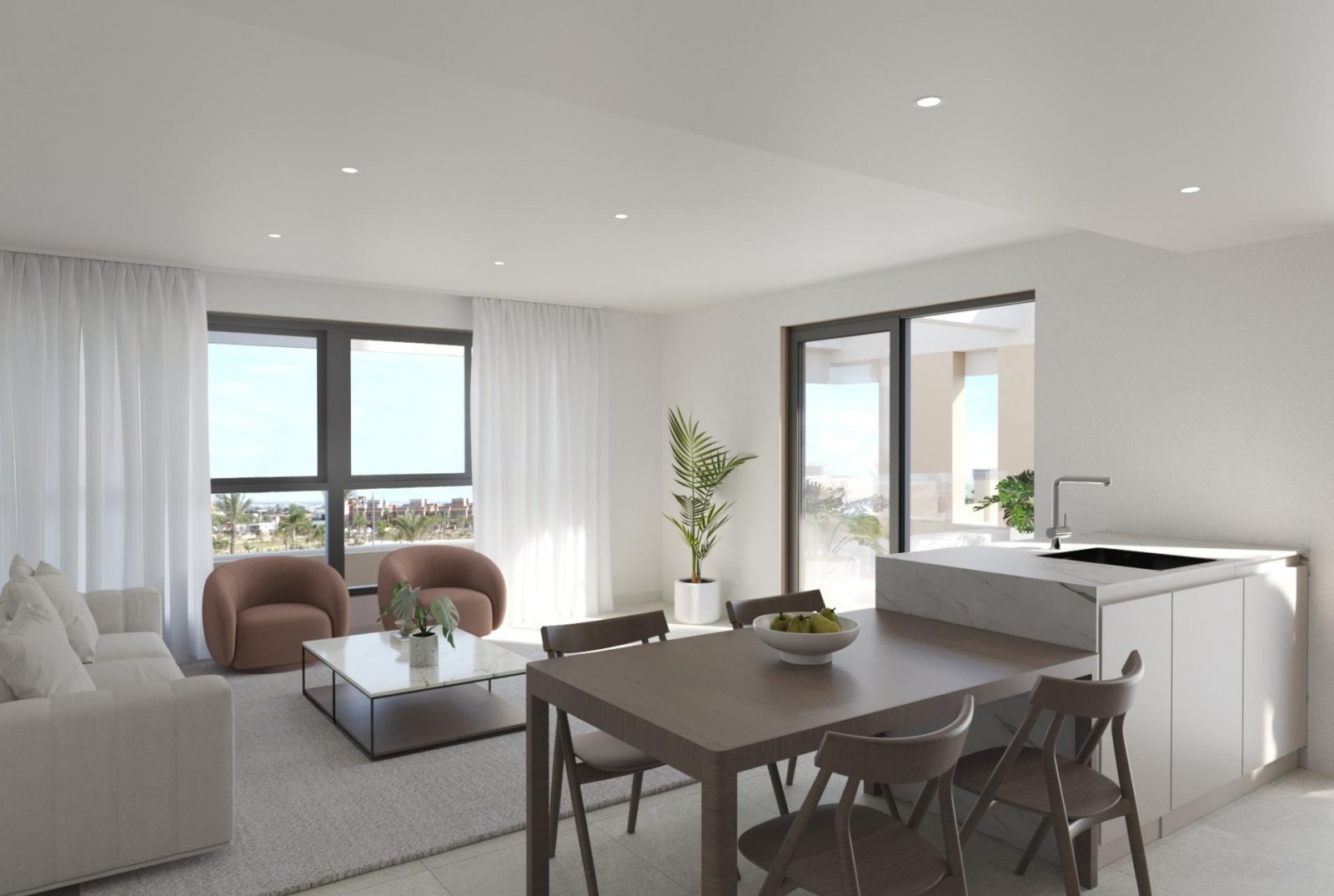 Exklusive Dreizimmerwohnung mit Terrasse und Grünanlage – Murcia