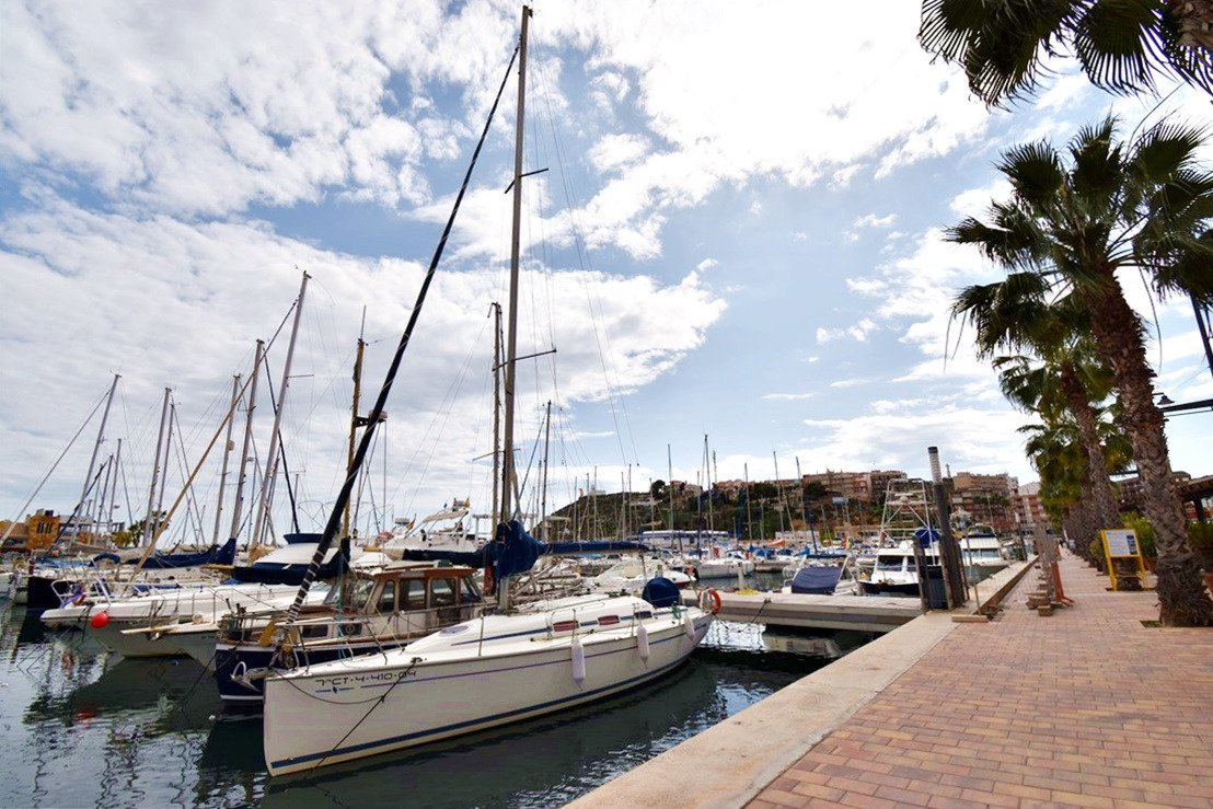Stilvolles Apartment mit Meerblick, 230 m vom Strand entfernt, Puerto de Mazarrón, Spanien