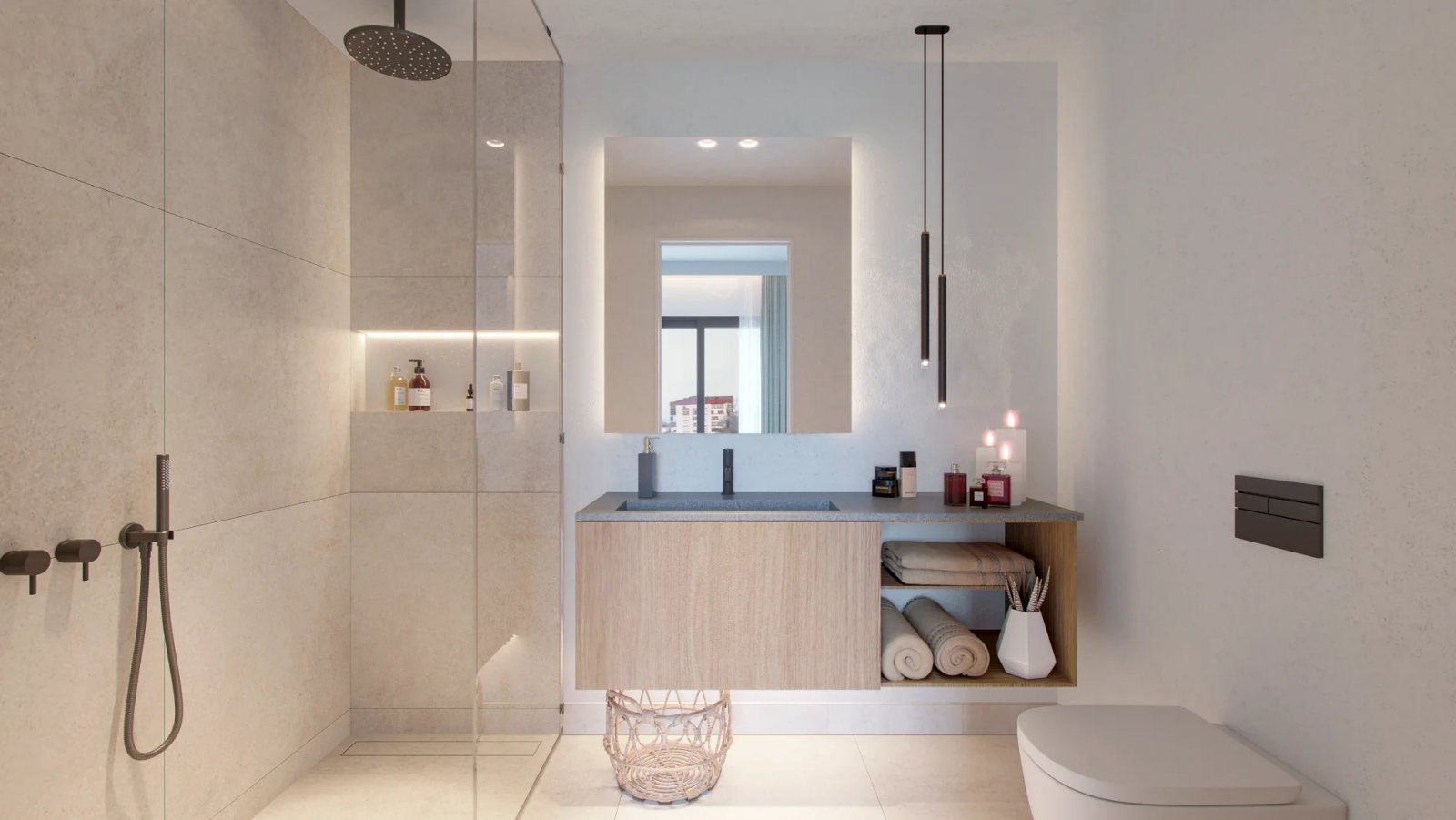 Moderne Residenz mit Meerblick, 2 km vom Strand entfernt, Málaga