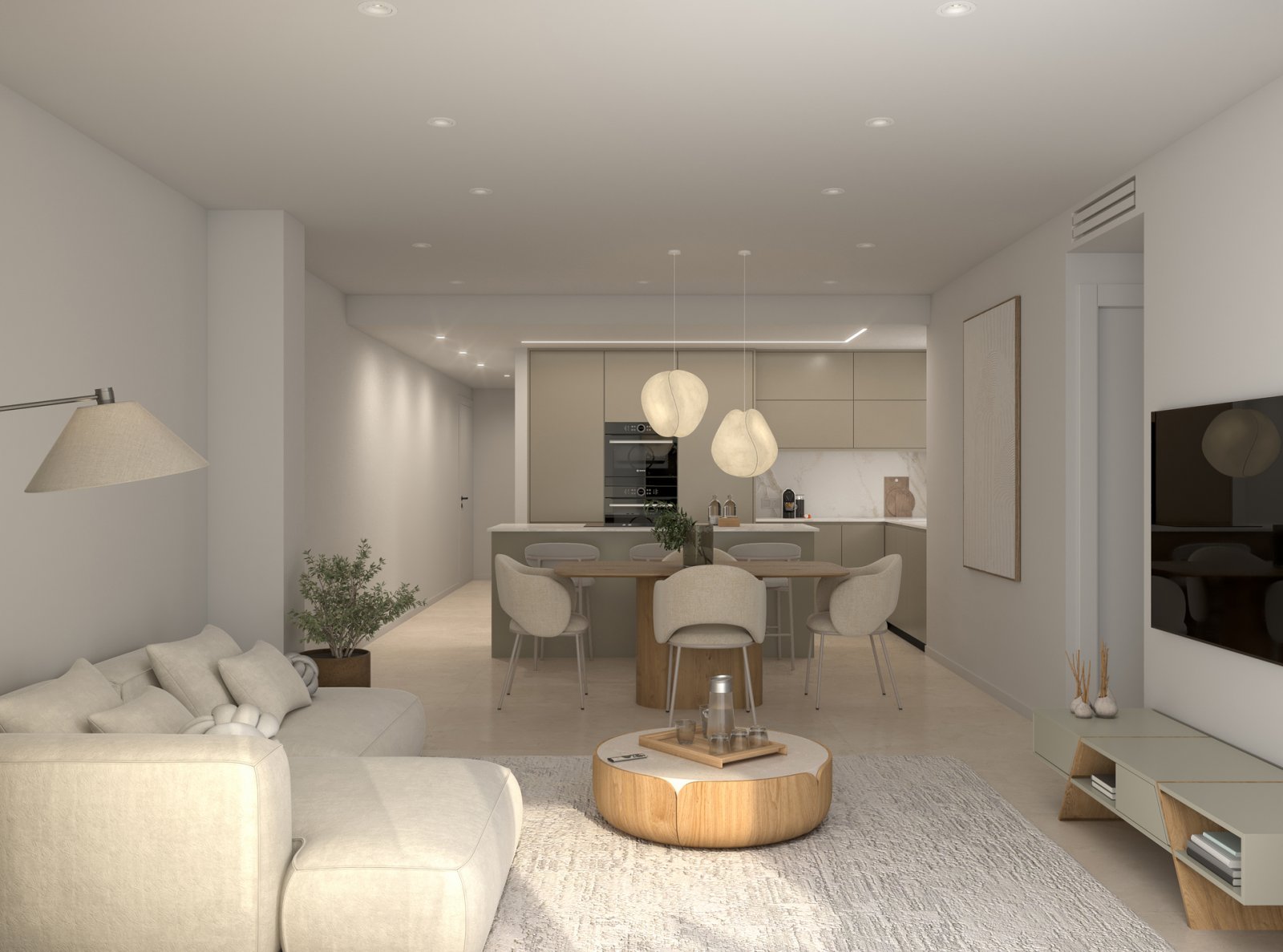 Sonniges Penthouse mit drei Schlafzimmern, Terrasse und Garage in der Nähe des Flughafens Catral, Alicante