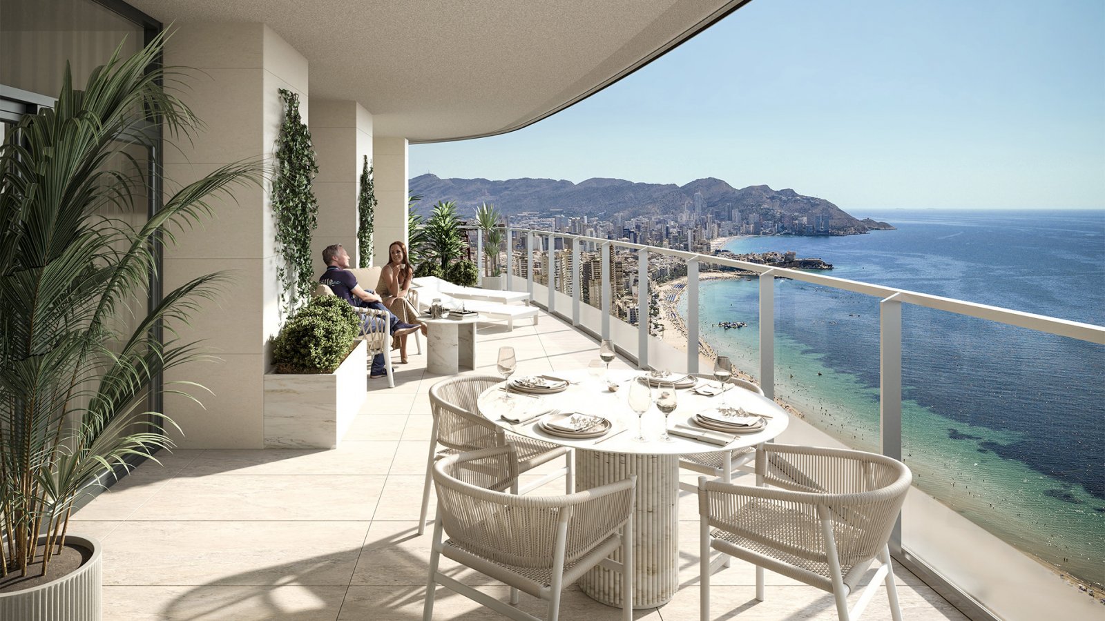 Exklusive Wohnung für ein außergewöhnliches Leben mit atemberaubendem Meerblick in Benidorm
