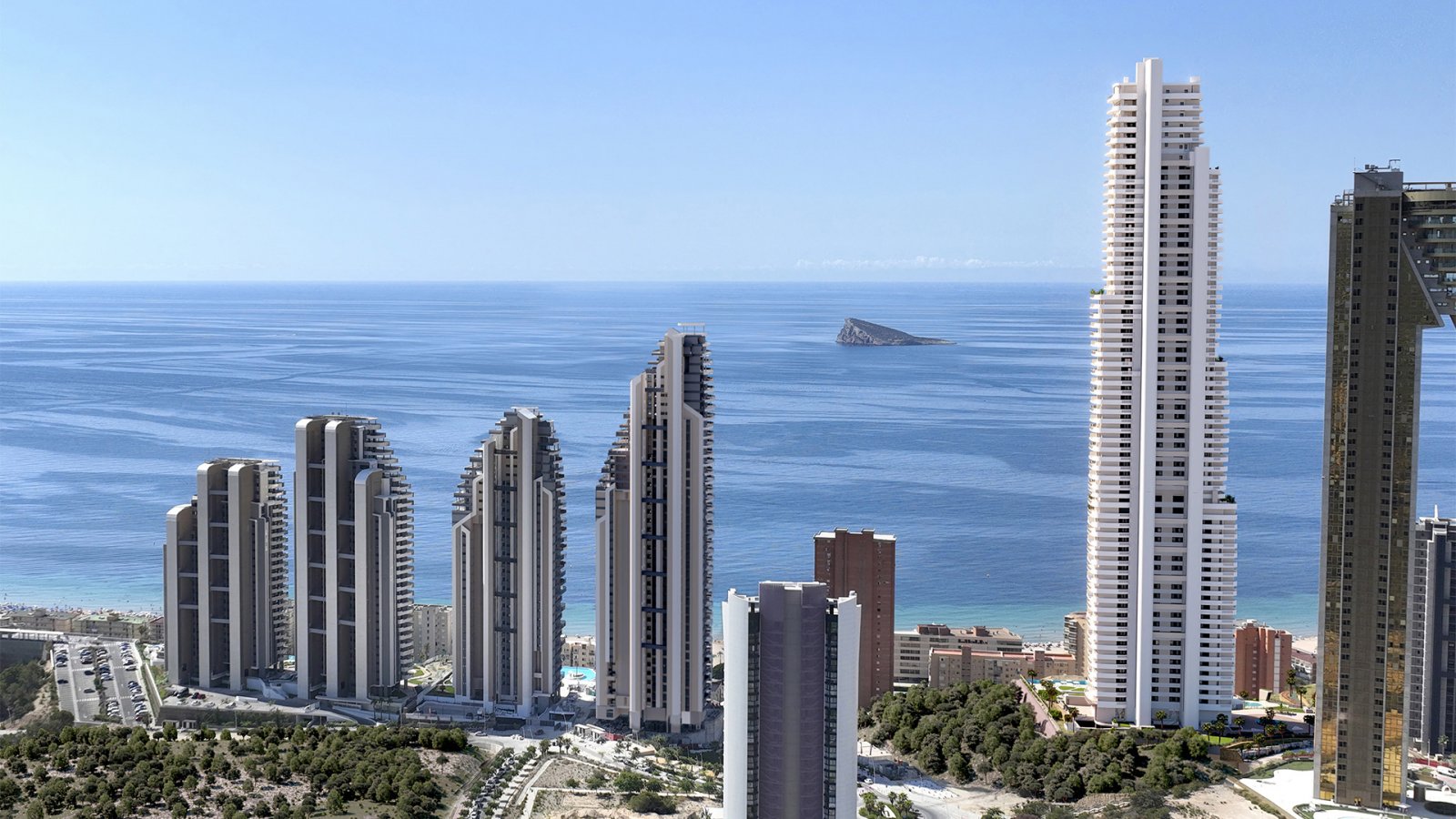 Exklusives Apartment im 39. Stock mit atemberaubendem Meerblick in Benidorm