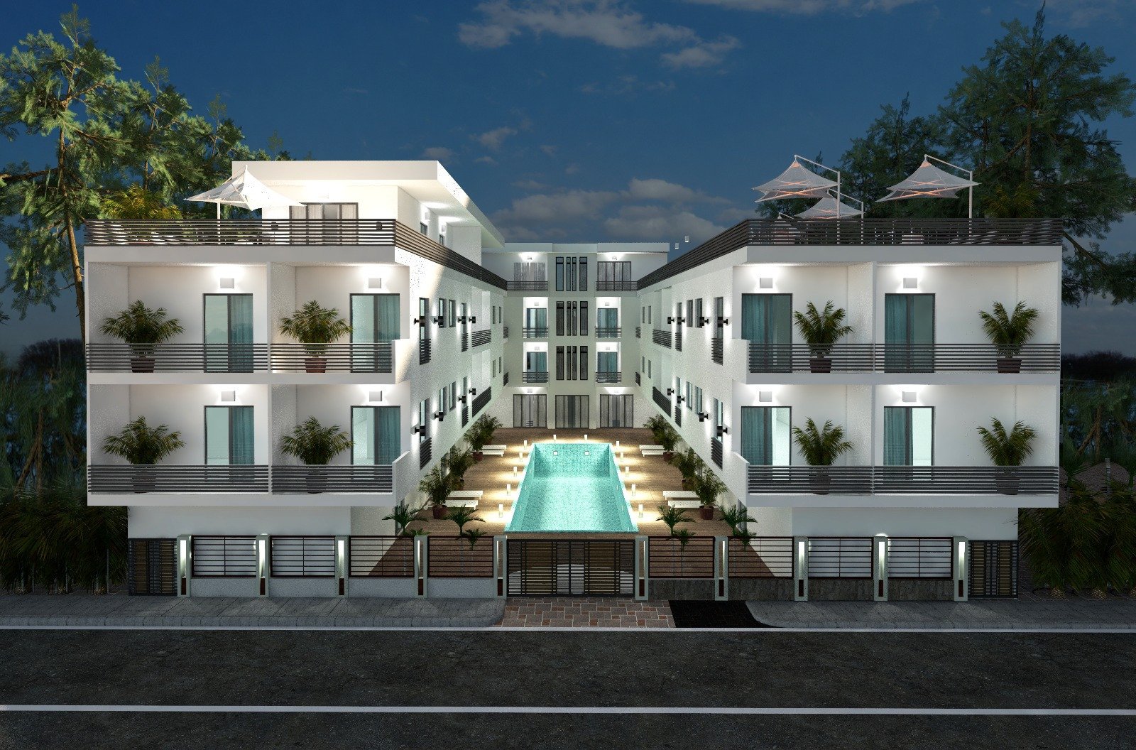 Zwei-Zimmer-Apartment mit Ratenzahlung und Poolblick, Athena Resort, Hurghada