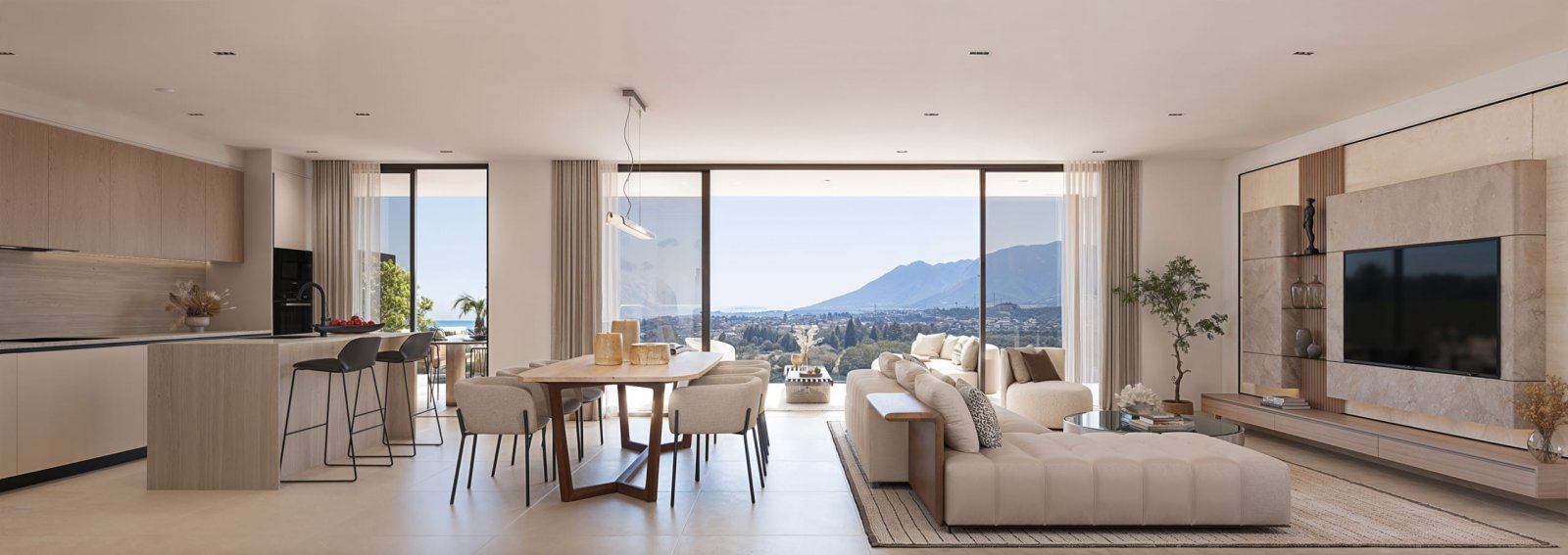 Elegantes Apartment am Meer, Meerblick, Estepona