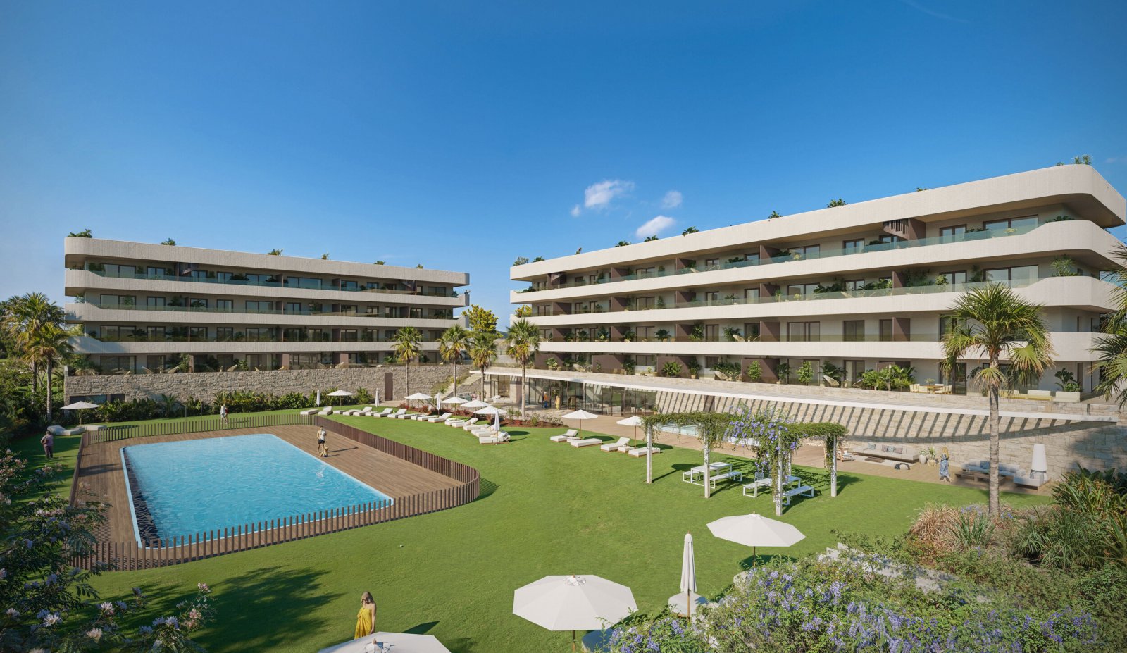 Exklusive Ferienwohnung am Meer, moderner Komplex, Fuengirola