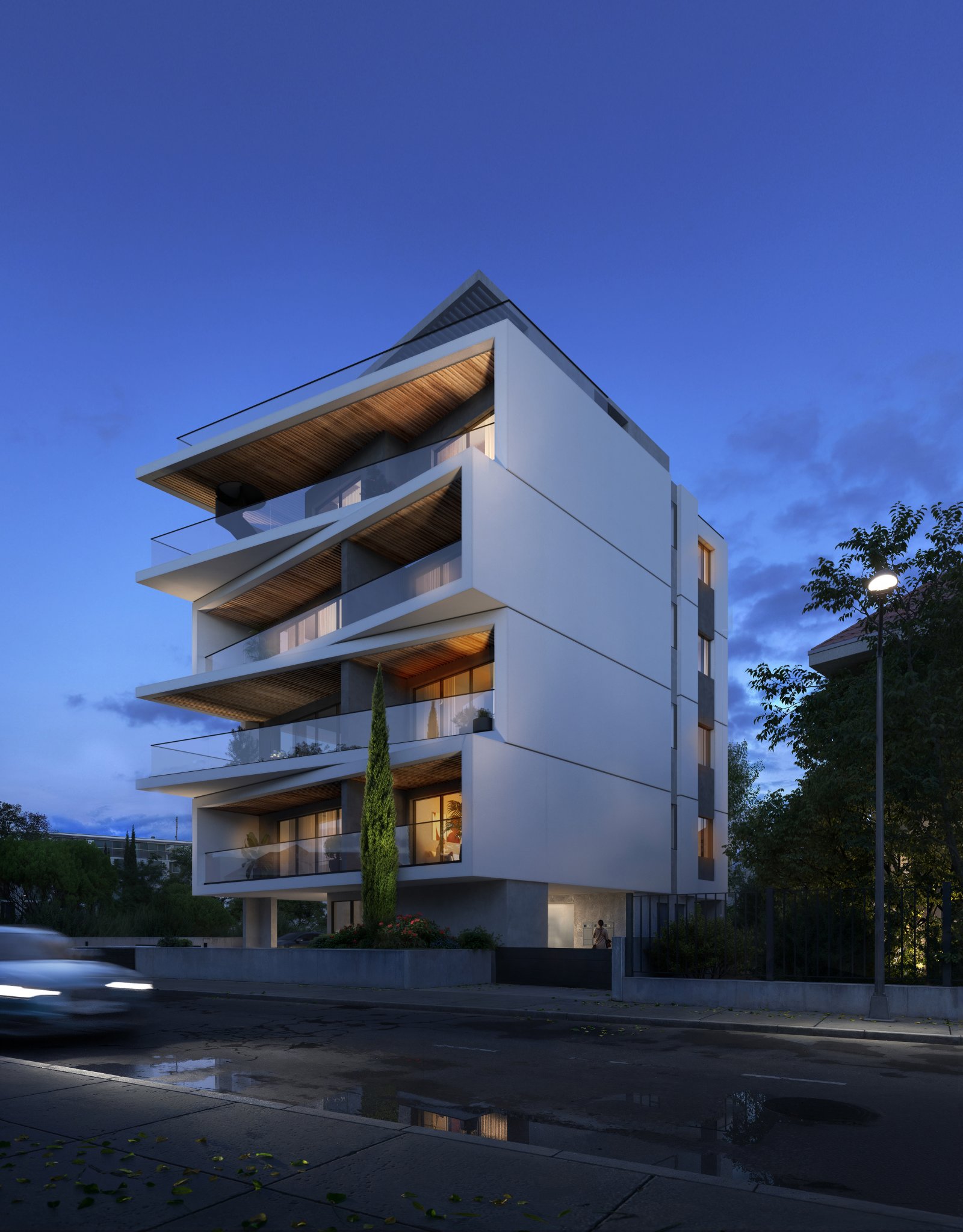 Luxuriöse Dreizimmerwohnung → abgeschlossene Wohnanlage am Meer → Limassol