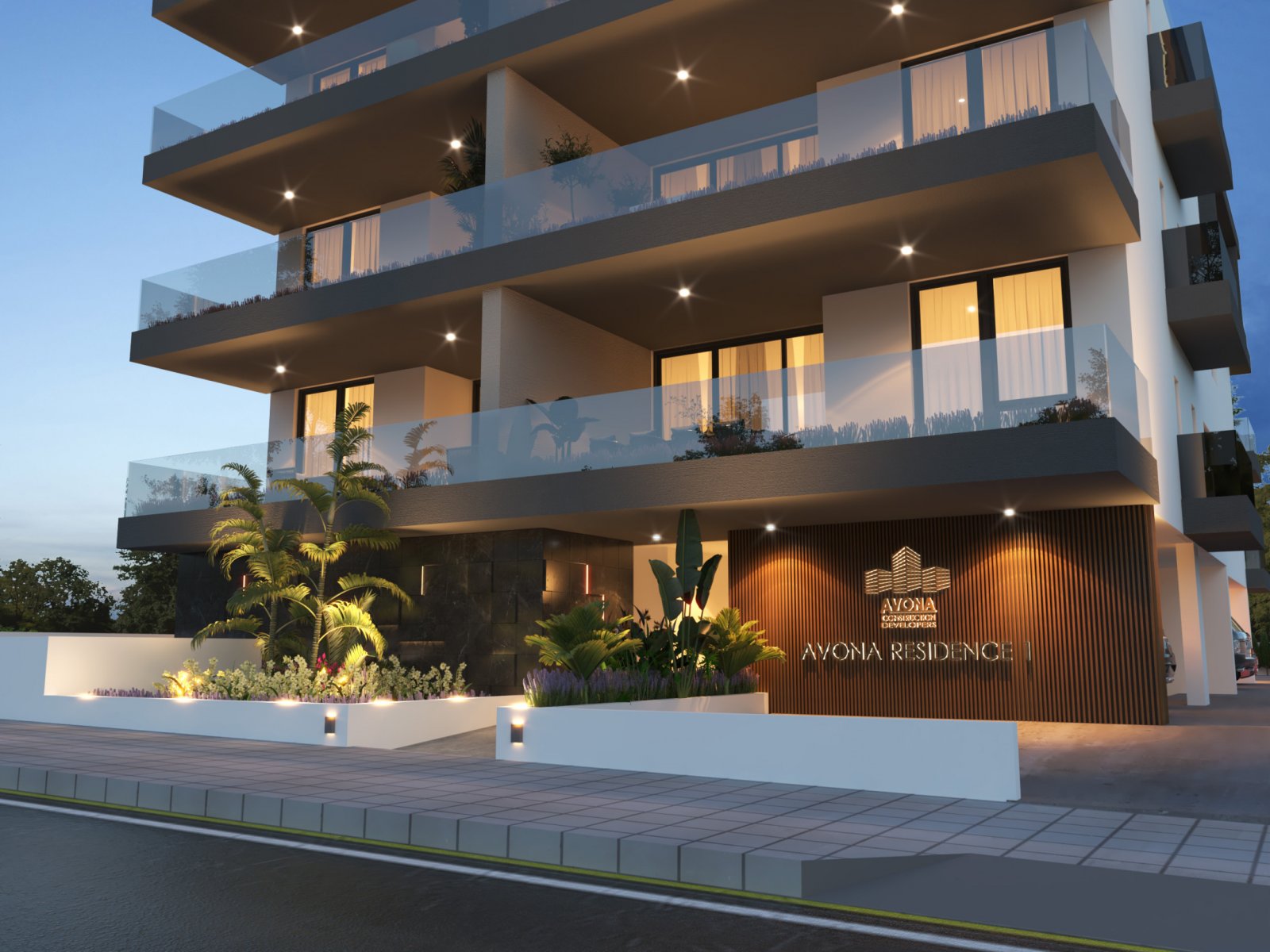 Larnaka: Moderne Vier-Zimmer-Wohnung mit Terrasse und Dachgarten im Herzen von Larnaka 