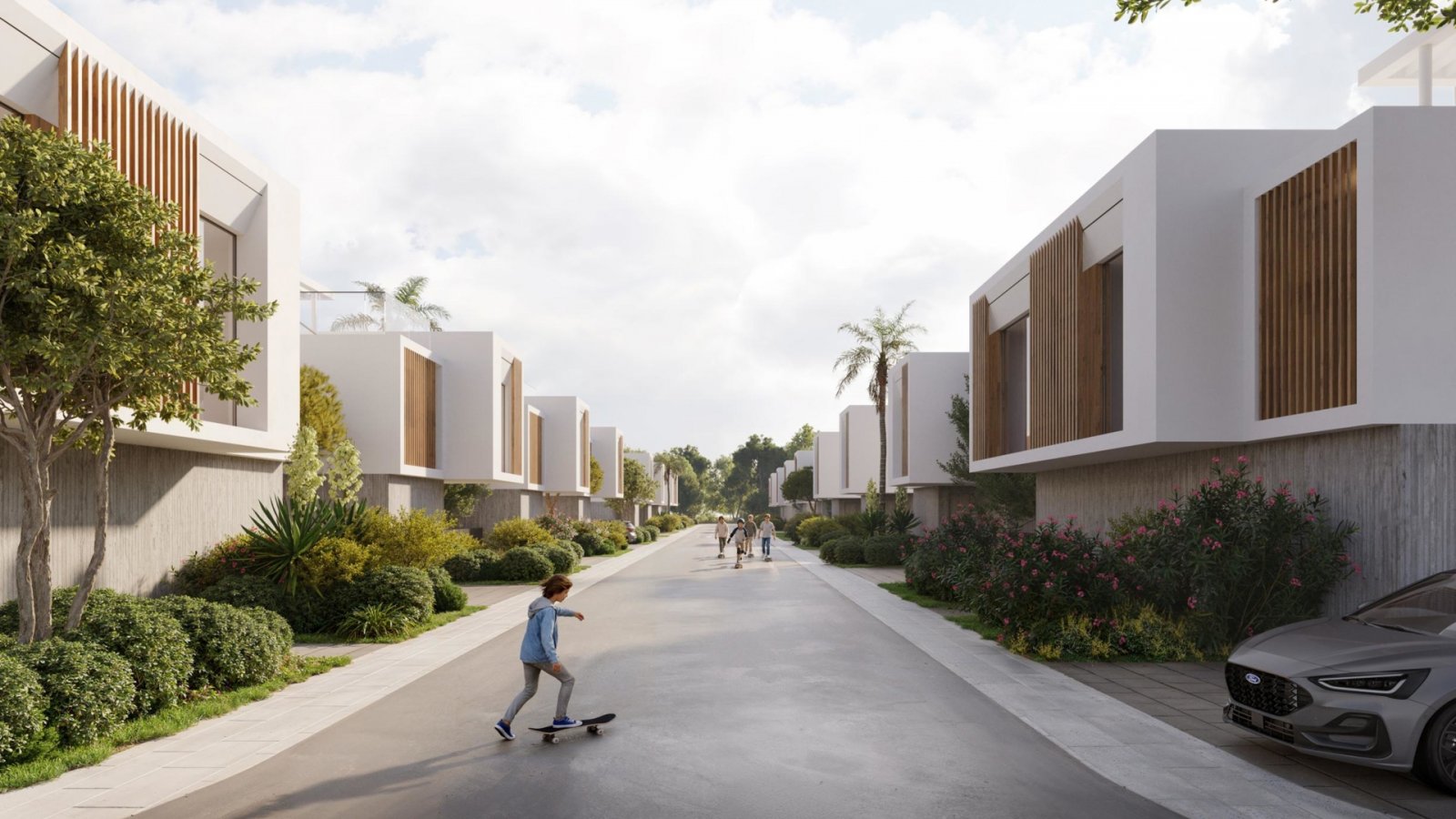Luxuriöse Drei-Zimmer-Wohnung direkt an der Küste von Geroskipou, Paphos