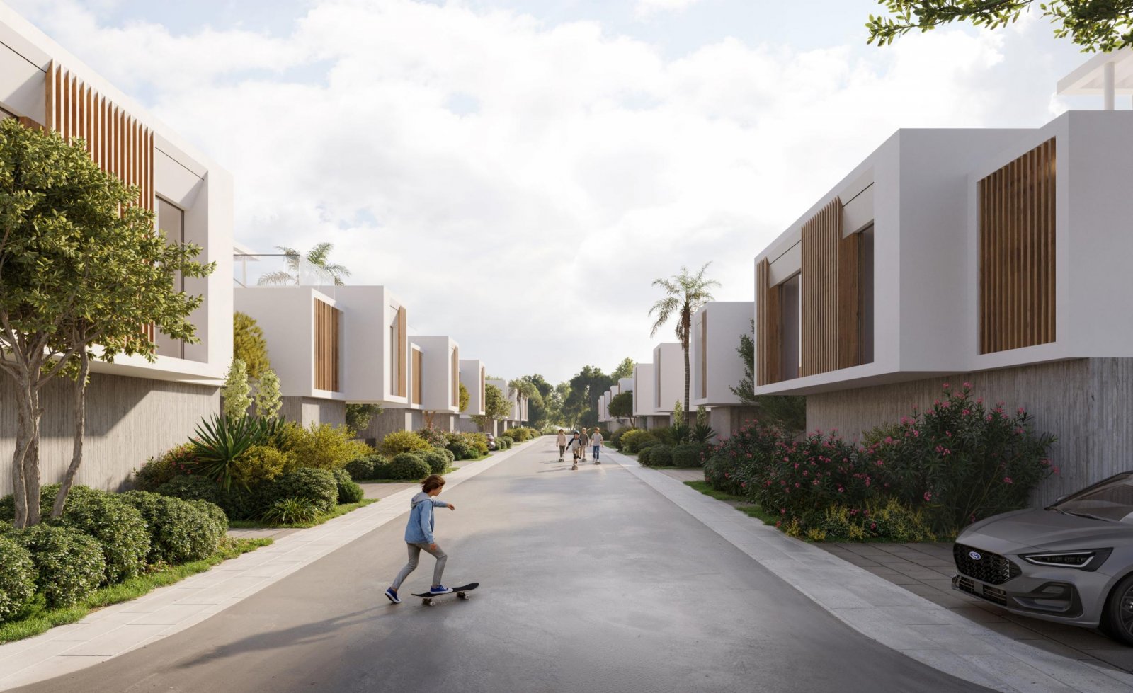 Luxuriöse Drei-Zimmer-Wohnung direkt an der Küste von Geroskipou, Paphos