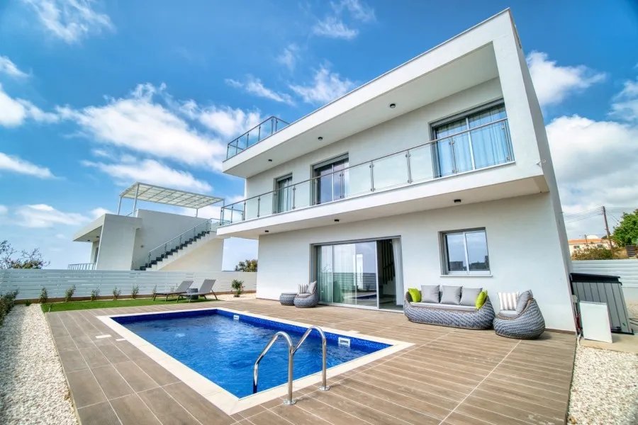 Chloraka: Freistehende Villa in Chloraka, Paphos 