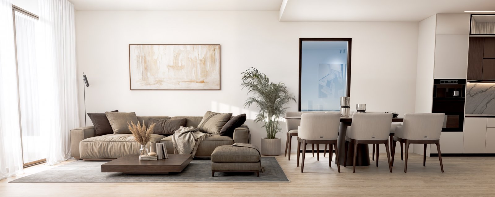 Modernes Apartment mit Meerblick, in Strandnähe, Finestrat