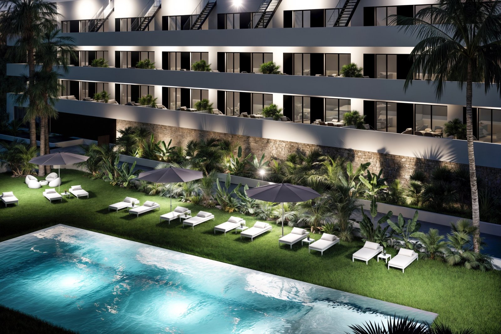 Modernes Apartment mit Meerblick, in Strandnähe, Finestrat