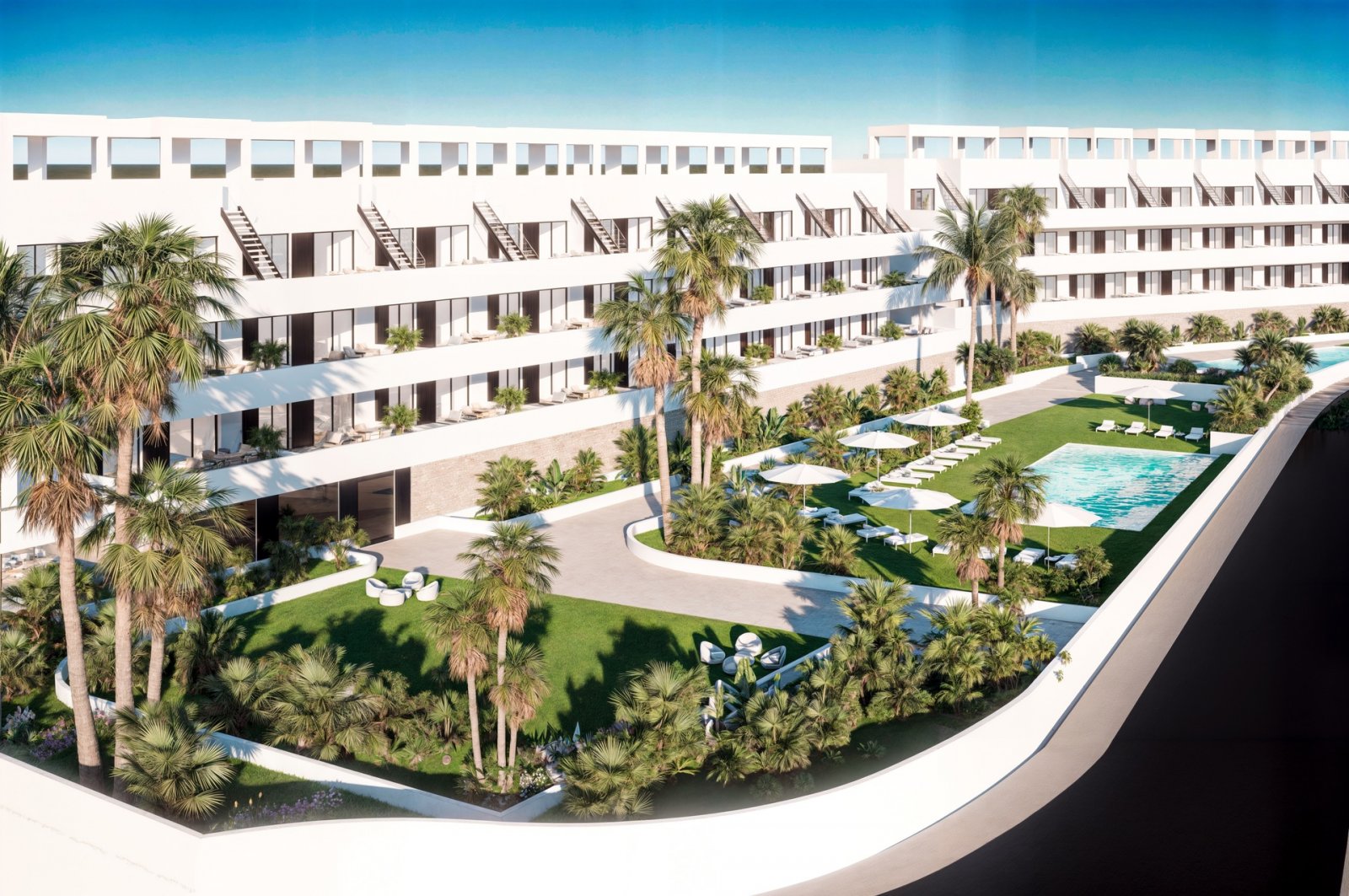 Modernes Apartment mit Meerblick, in Strandnähe, Finestrat