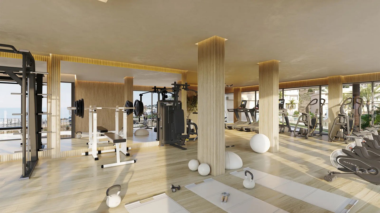 Moderne Apartments mit Pool, direkt am Meer, Fuengirola