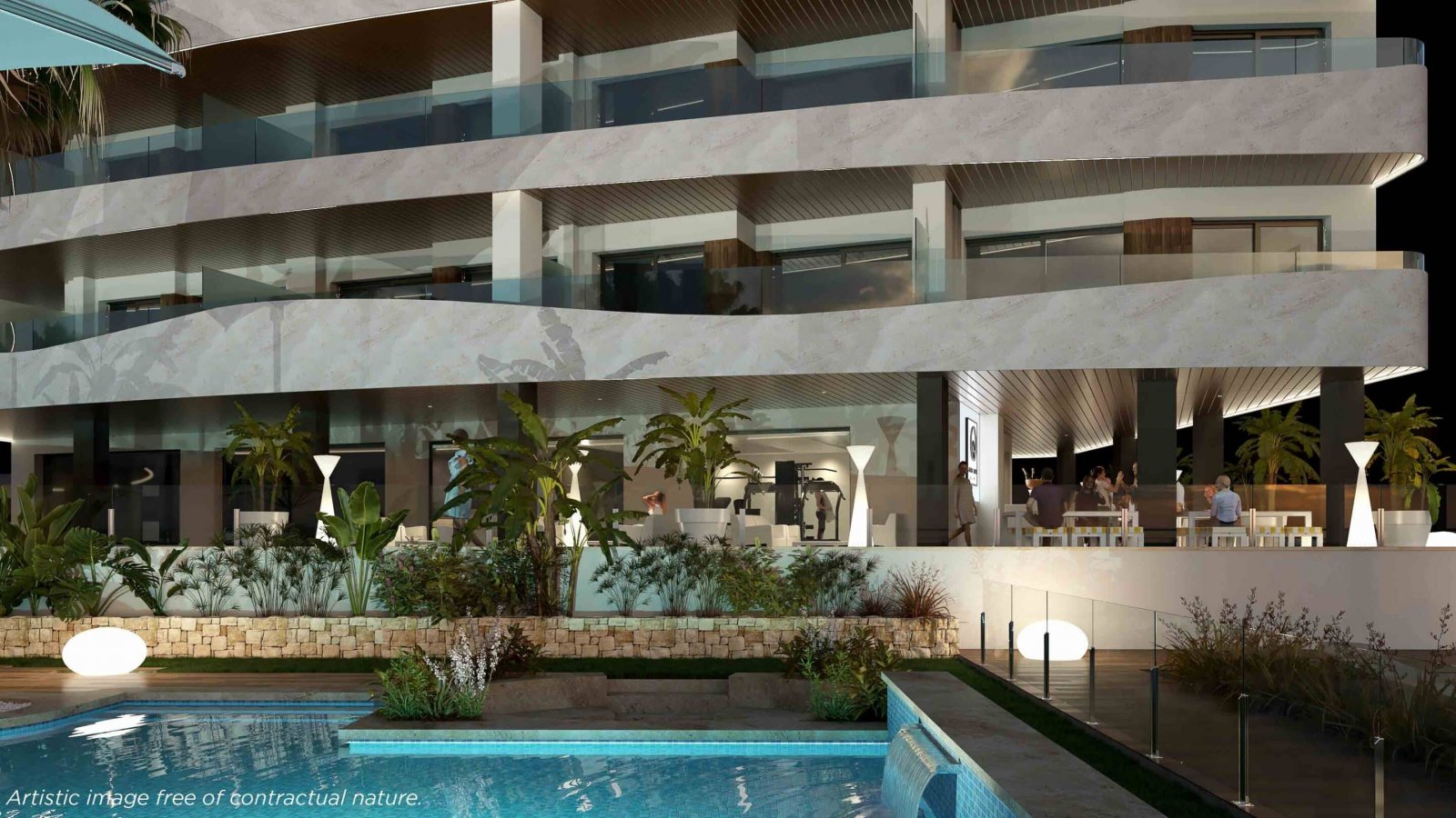 Elegantes Apartment mit Meerblick, La Manga