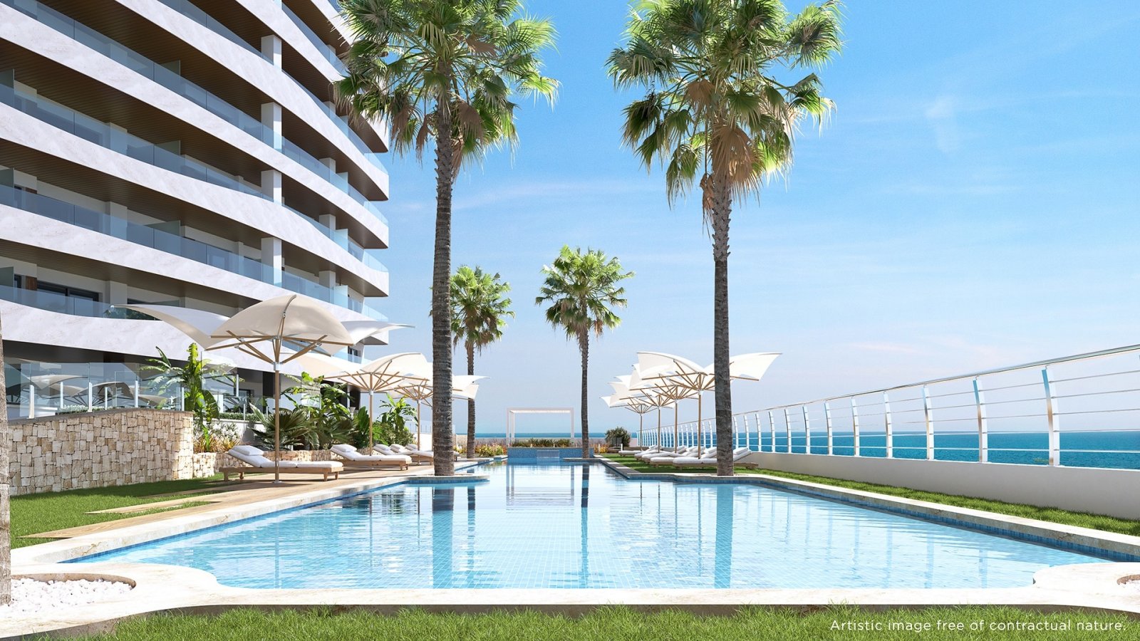 Elegantes Apartment mit Meerblick, La Manga