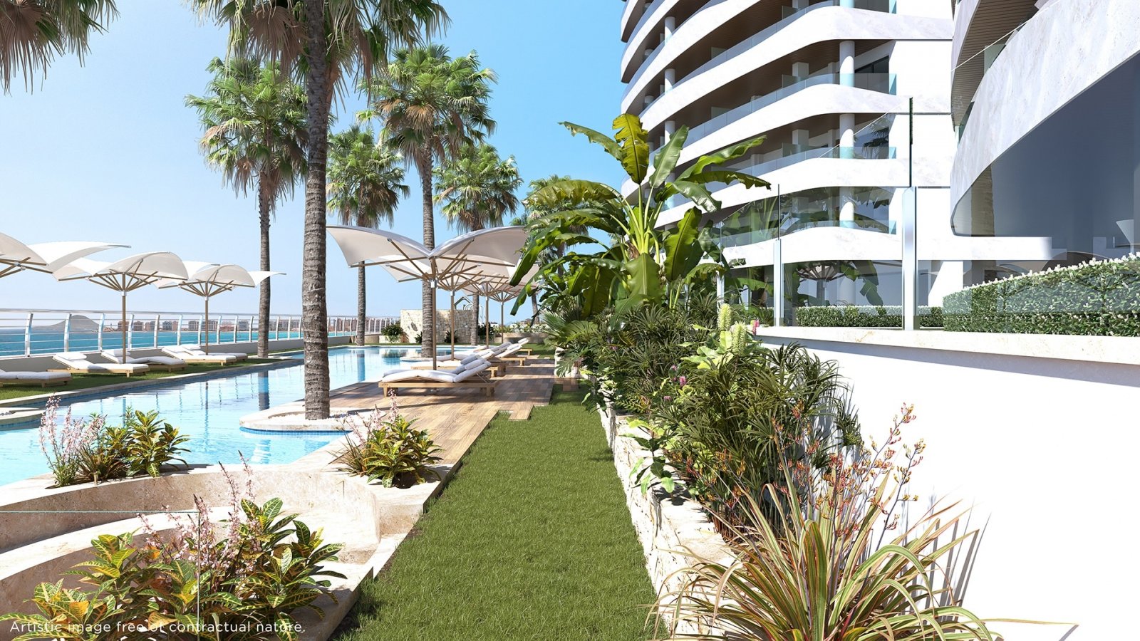 Elegantes Apartment mit Meerblick, La Manga
