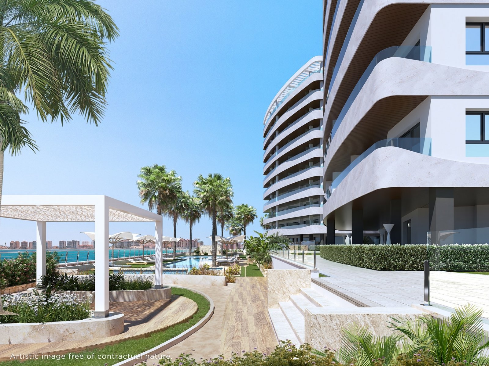 Elegantes Apartment mit Meerblick, La Manga