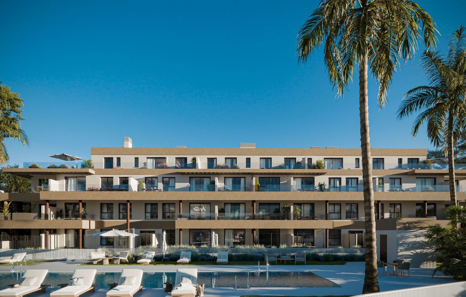 Moderne Apartments mit Meerblick, Mijas