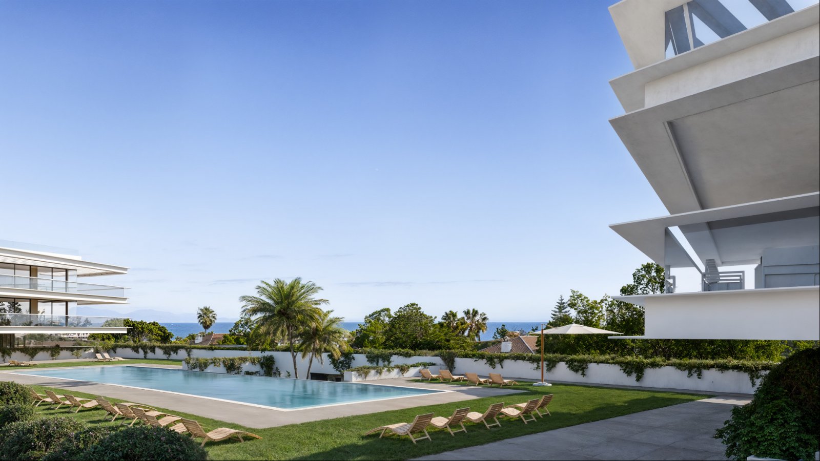 Moderne Apartments am Meer, Garten und Pool, Manilva