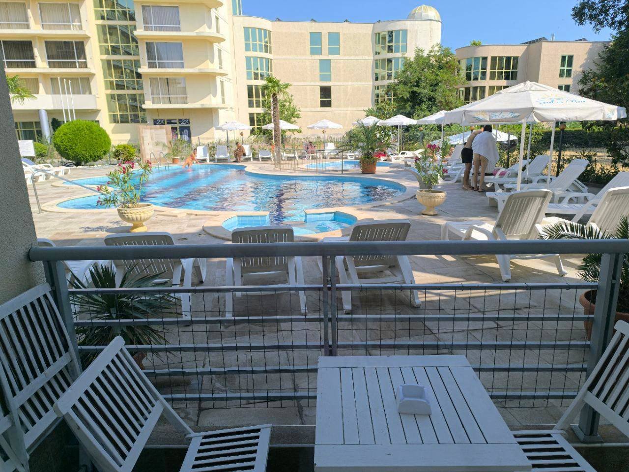 Studio mit Poolblick im Komplex Sol e Mar, Sonnenstrand, Bulgarien