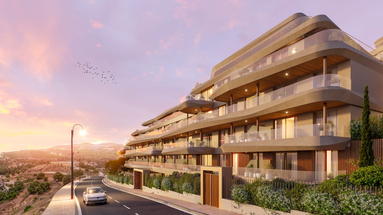 Moderne Apartments mit Meerblick, Las Lagunas de Mijas