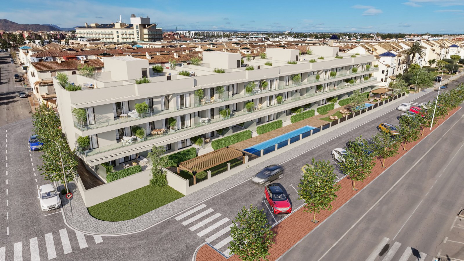 Exklusive Apartments am Strand, Gemeinschaftspool, Los Alcázares