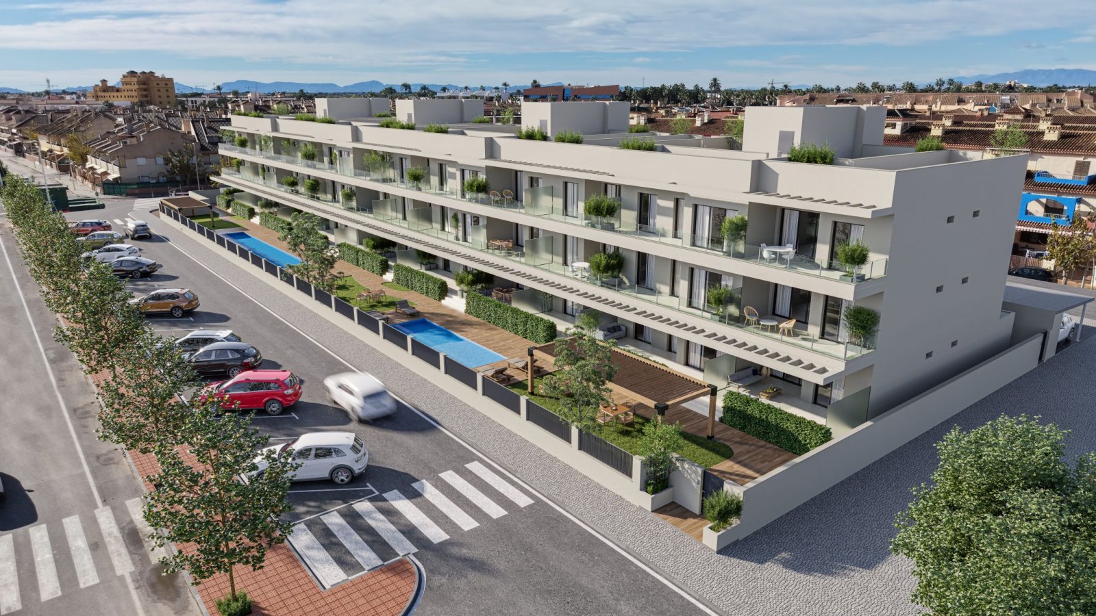 Exklusives Apartment am Strand, Gemeinschaftspool, Los Alcázares