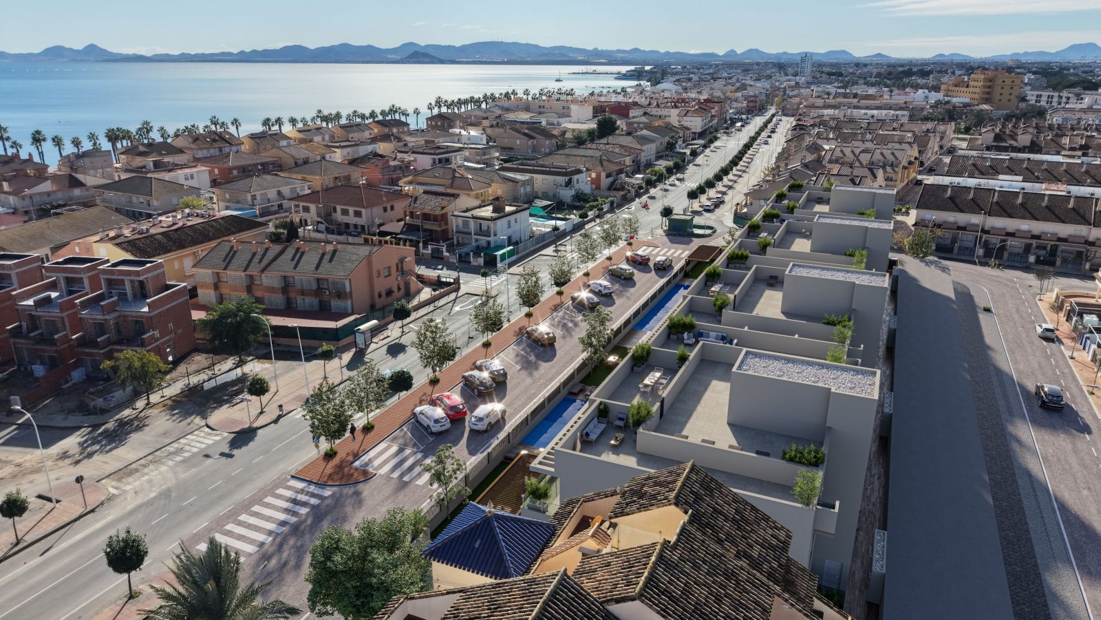 Exklusives Apartment am Strand, Gemeinschaftspool, Los Alcázares