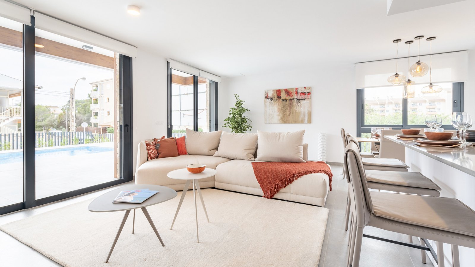 Luxuriöses Doppelhaus mit privatem Garten und Dachterrasse, Cala Ratjada, Mallorca, Spanien
