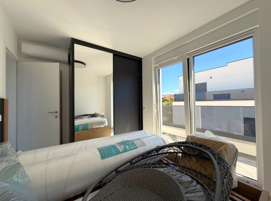 Penthouse mit zwei großen Terrassen und Meerblick, Mandre, Insel Pag