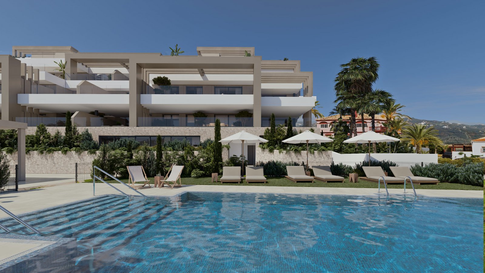 Exklusive Ferienwohnung am Meer, ruhiges Estepona