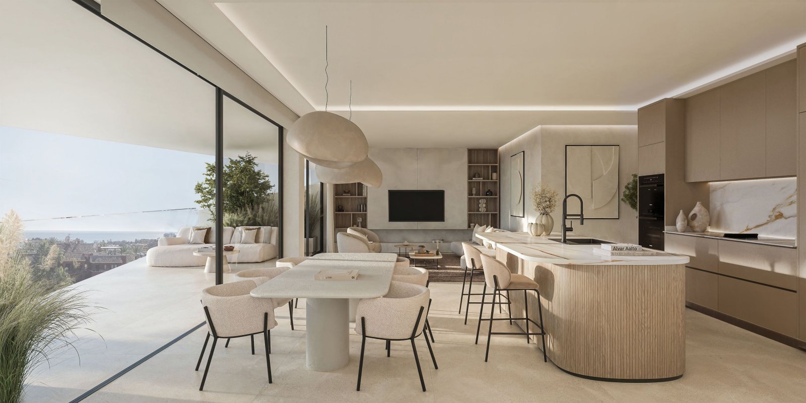 Exklusive Ferienwohnung am Meer, Golfplatz und Aussicht, Estepona