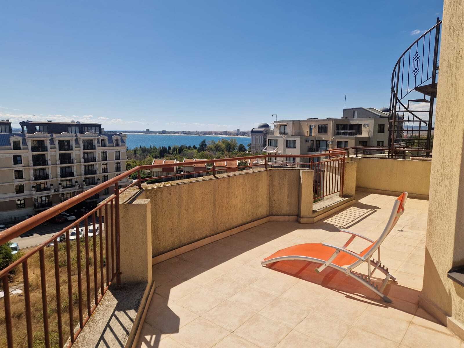 Big Studio mit Terrasse und Meerblick im Antonia Komplex Sveti Vlas Bulgarien
