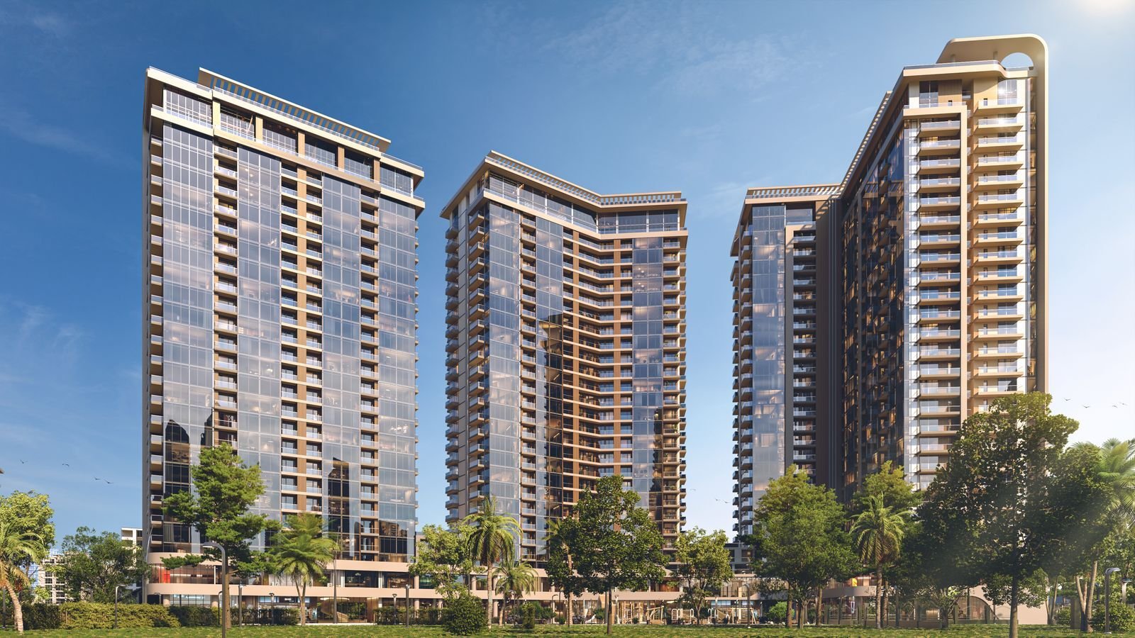1-Schlafzimmer-Apartment auf hoher Etage im Artex Parkline – New Boulevard, Batumi, Georgien
