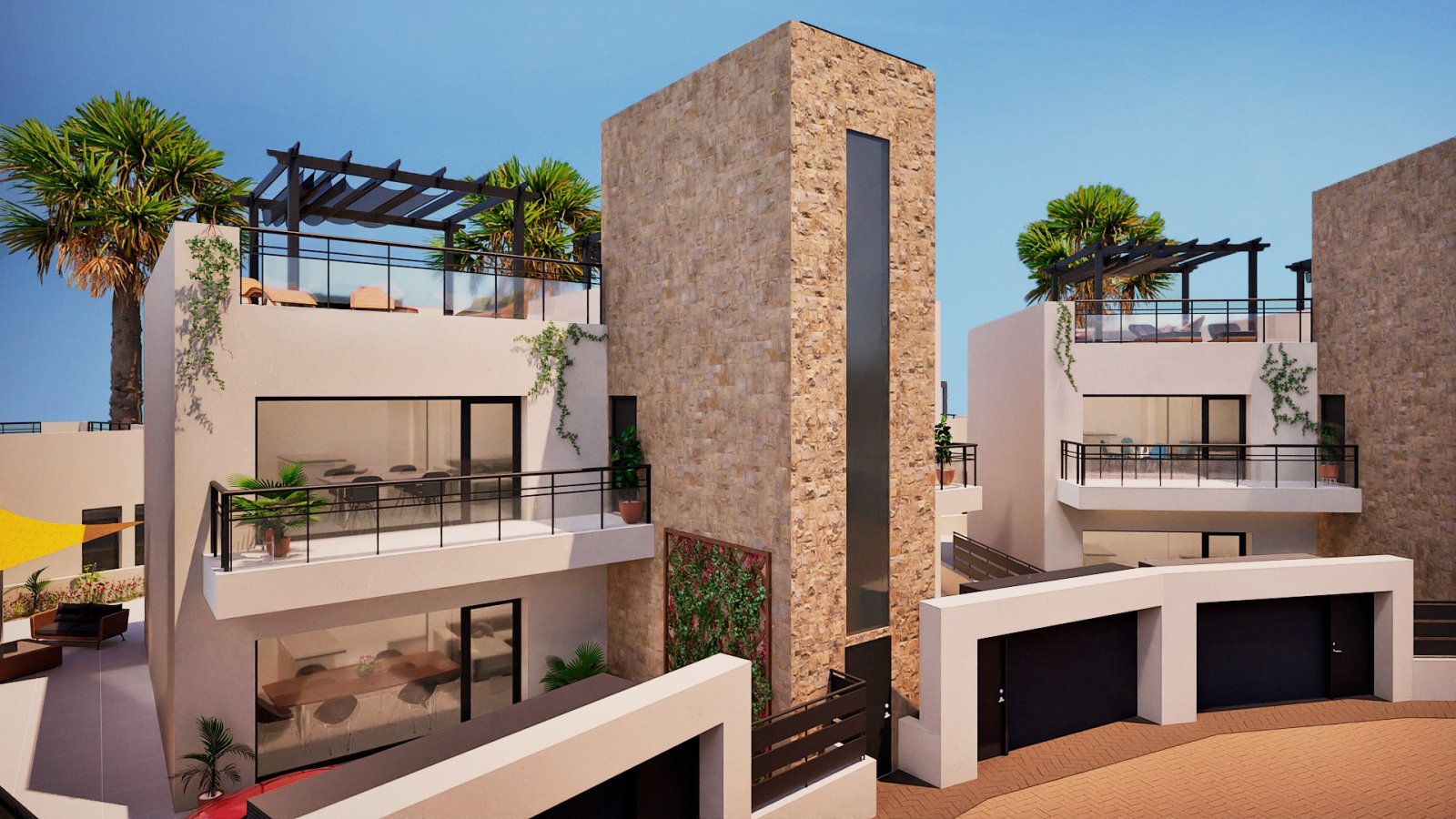Moderne Bungalows mit Whirlpool, Fuente Álamo