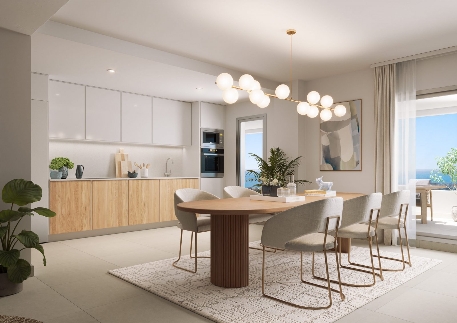Exklusive Wohnung mit Meerblick, Las Lagunas de Mijas