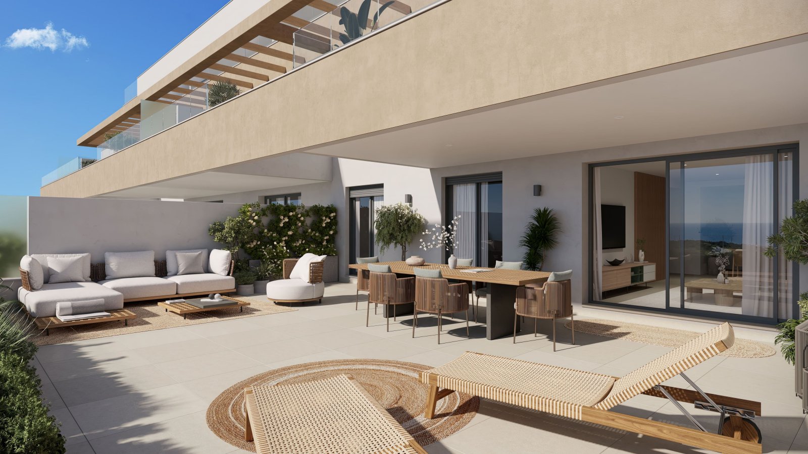 Exklusive Wohnung mit Meerblick, Las Lagunas de Mijas