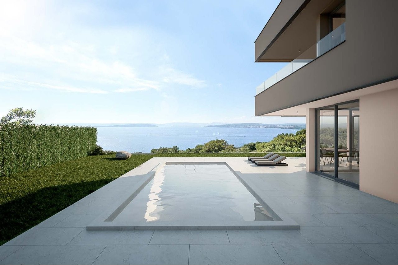 Luxusvilla mit Pool, Wellnessbereich und Meerblick, Punat, Kroatien