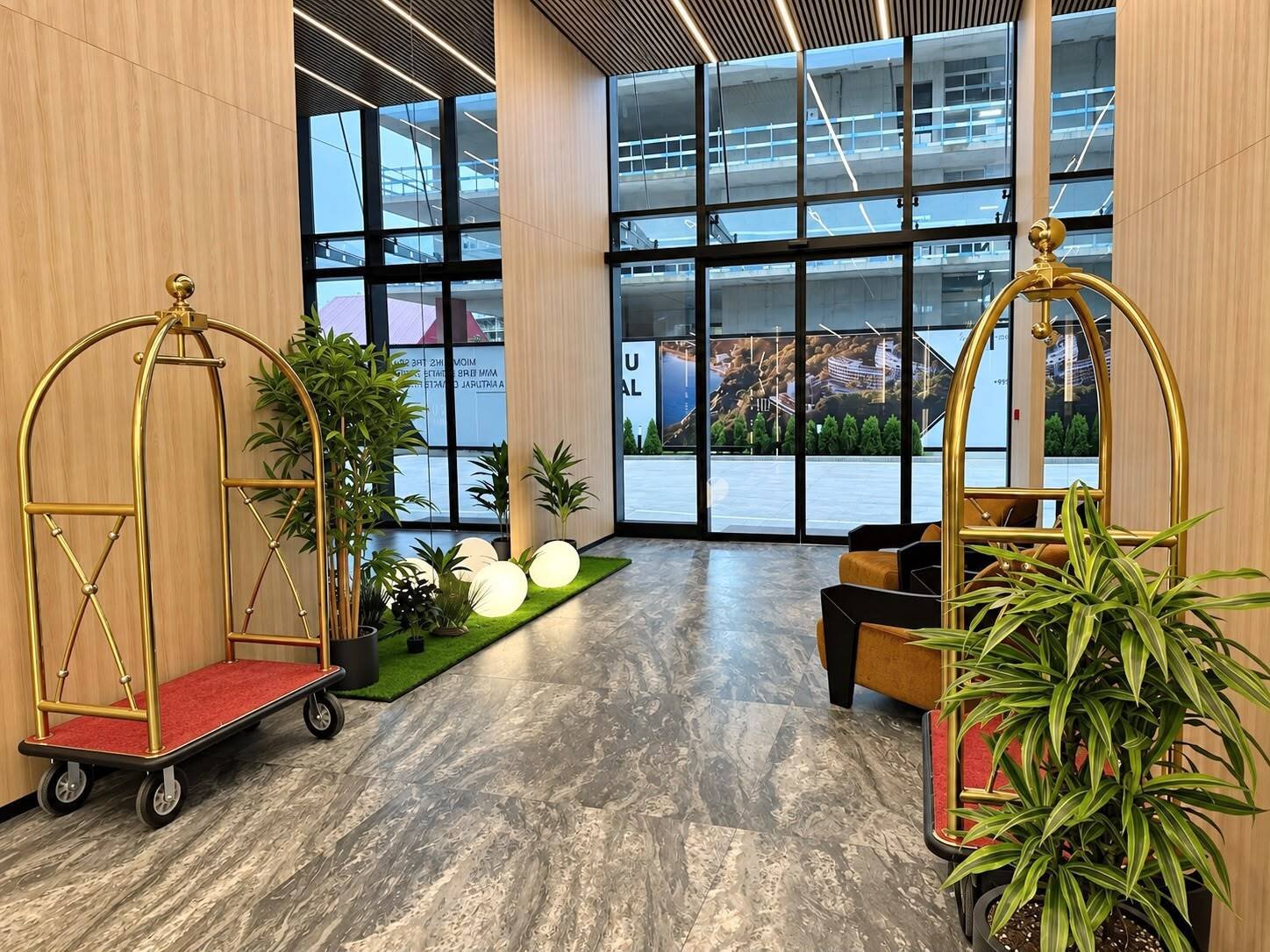 Modernes Studio auf einer hohen Etage – New Boulevard, Batumi, Georgien – mit separatem Schlafbereich & Meerblick