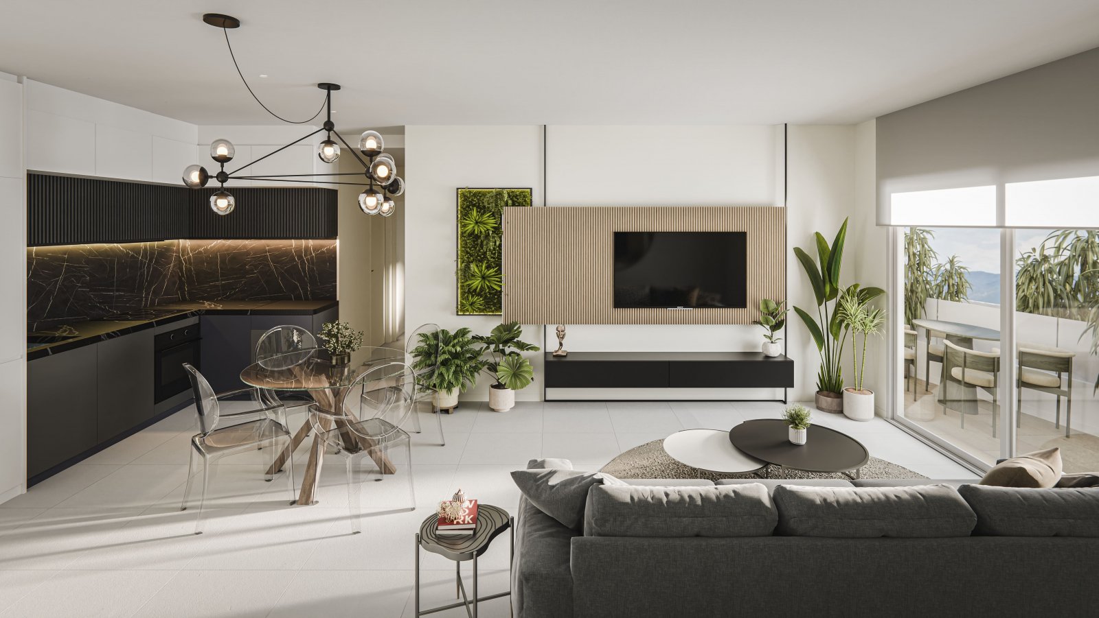 Moderne Wohnung mit Garten, ruhige Lage in San Miguel de Salinas