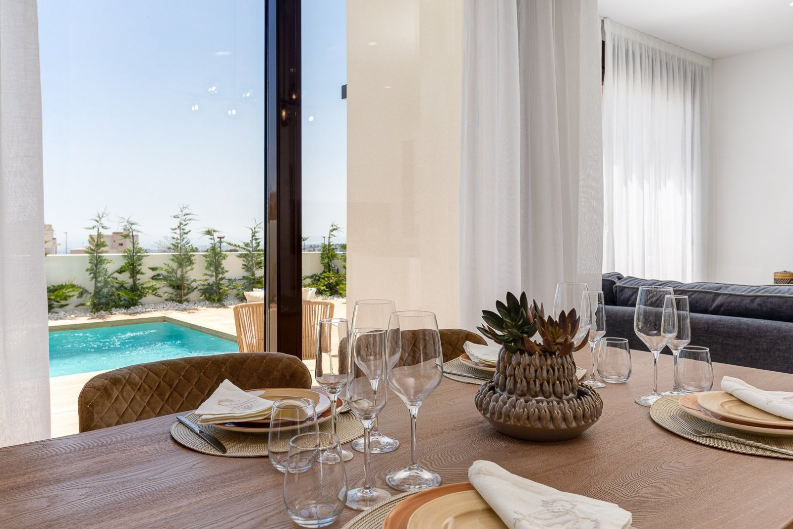 Exklusive freistehende Häuser mit Pool und Meerblick, Finestrat